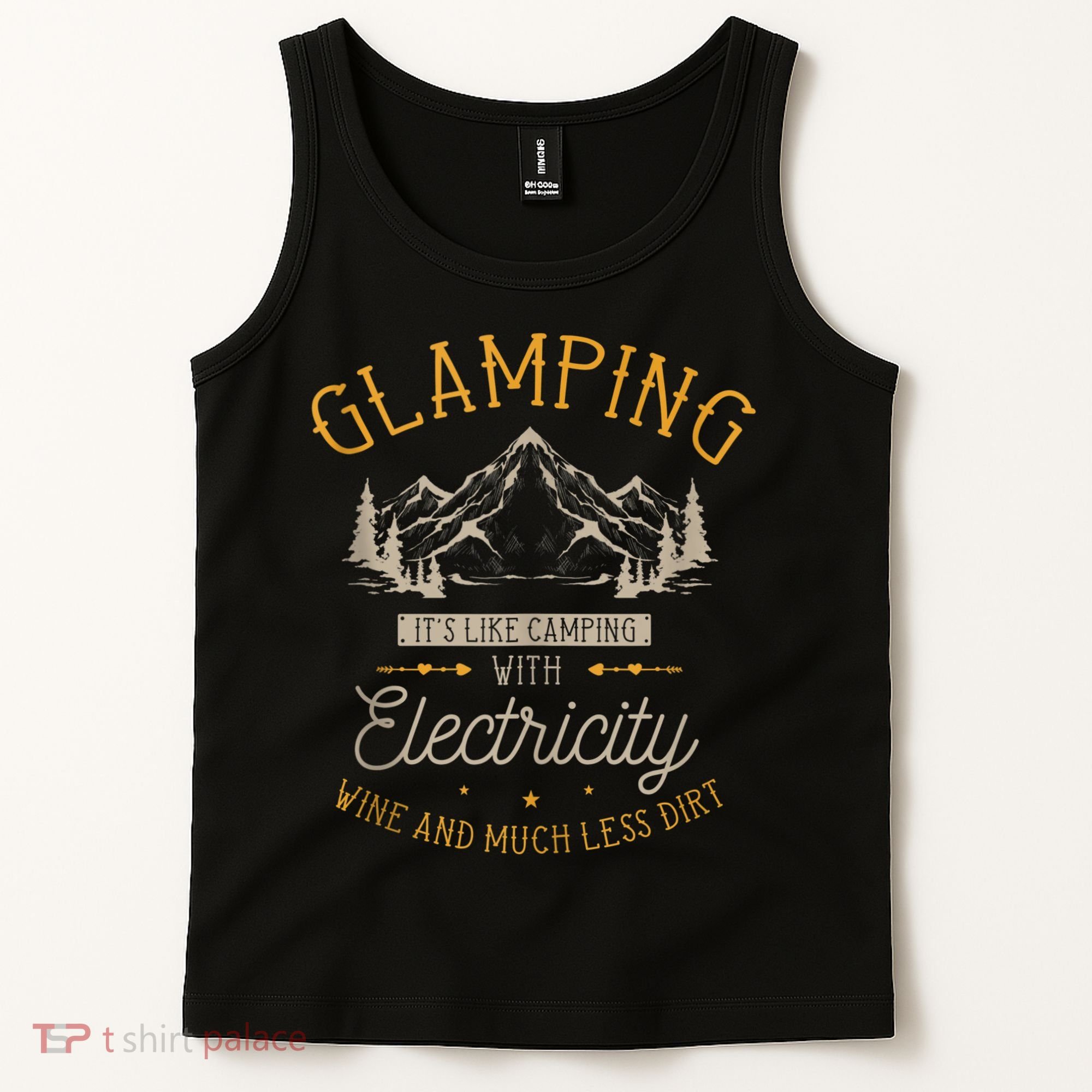 Funny Camper Glamping Nature Drinking Tank Top