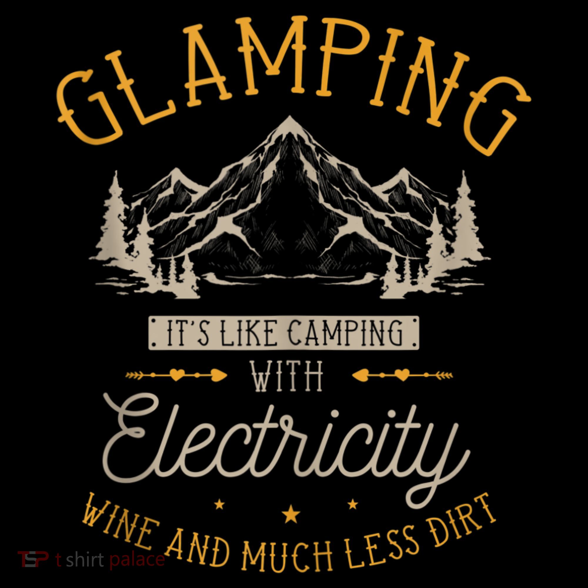 Funny Camper Glamping Nature Drinking Women's T-Shirt