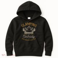 Funny Camper Glamping Nature Drinking Kids Hoodie thumb 0