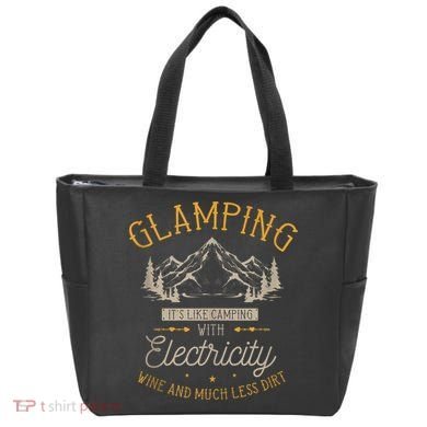Funny Camper Glamping Nature Drinking Tote Bag