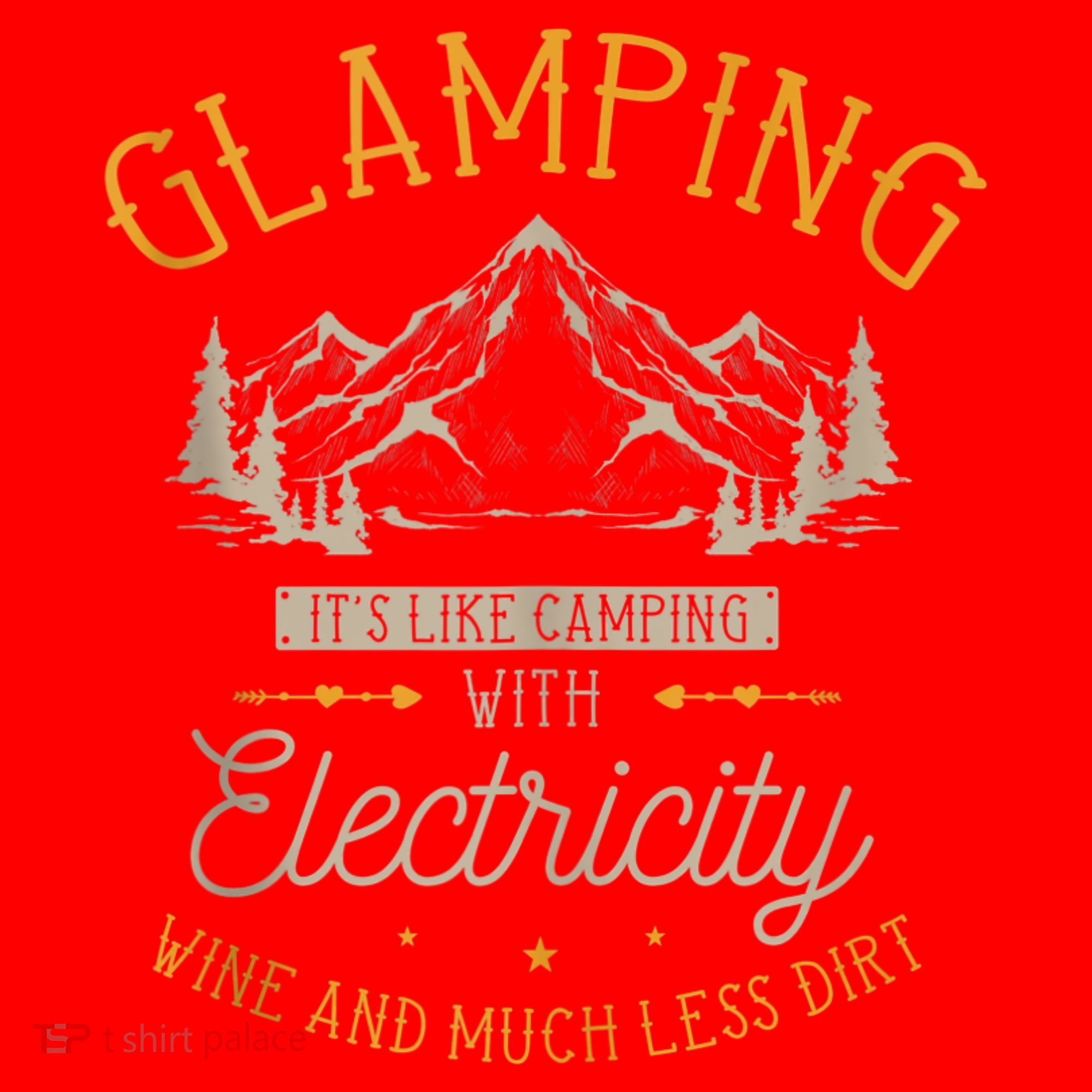 Funny Camper Glamping Nature Drinking Santa Hat