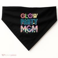 Funny Cute Glow Party Mom USA-Made Doggie Bandana thumb 0