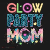 Funny Cute Glow Party Mom USA-Made Doggie Bandana thumb 2