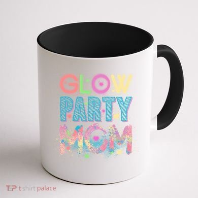 Funny Cute Glow Party Mom Coffee Mug back