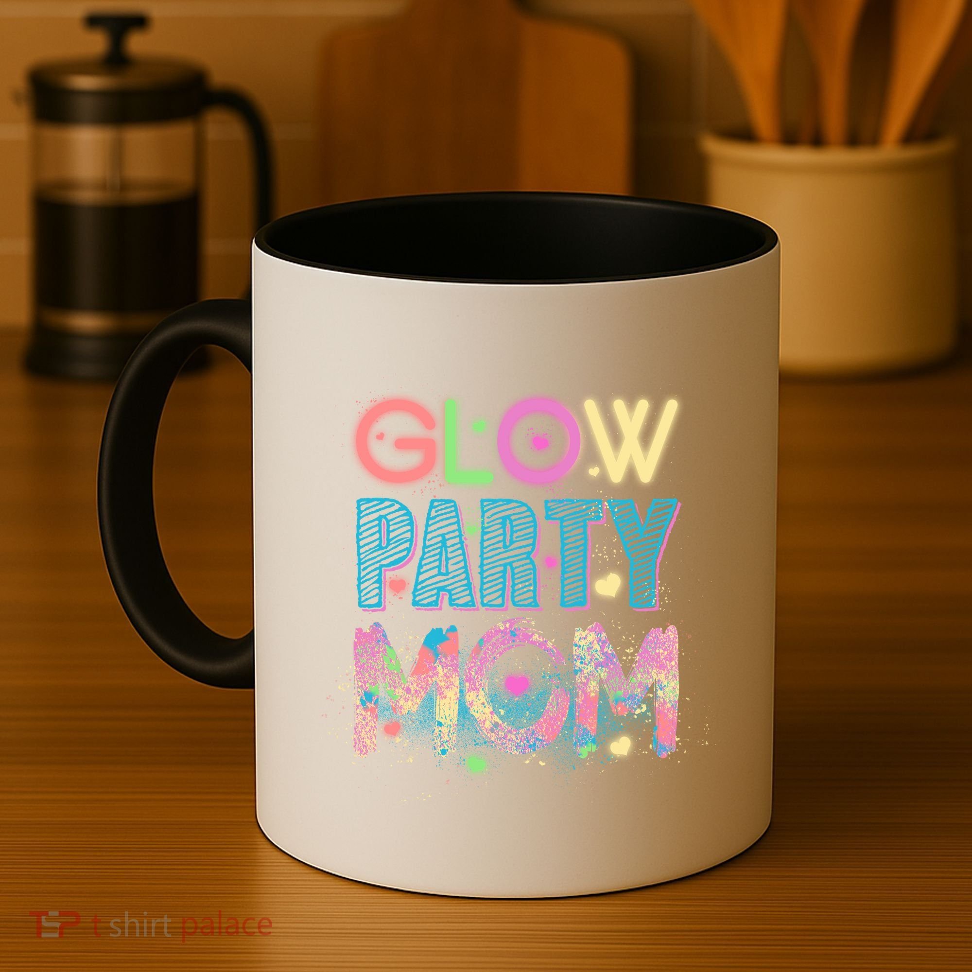 Funny Cute Glow Party Mom Coffee Mug