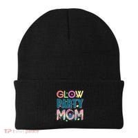 Funny Cute Glow Party Mom Beanie thumb 0