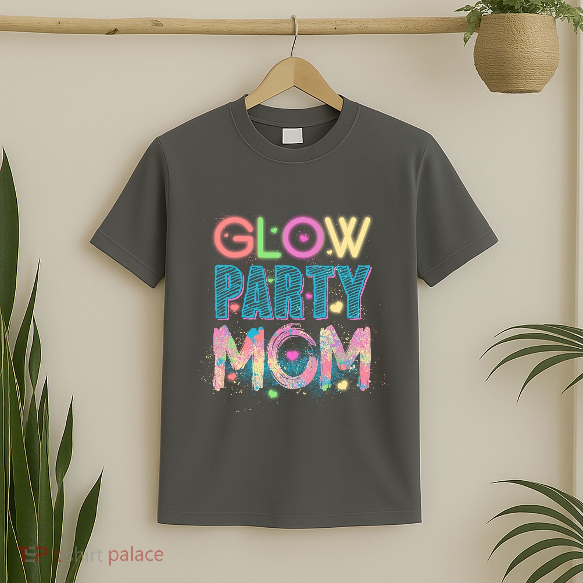 Funny Cute Glow Party Mom T-Shirt