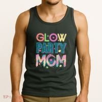 Funny Cute Glow Party Mom Tank Top thumb 3