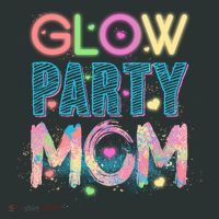 Funny Cute Glow Party Mom Toddler T-Shirt thumb 4