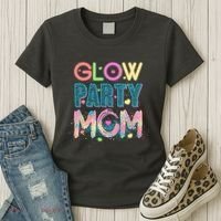 Funny Cute Glow Party Mom Women's T-Shirt thumb 3