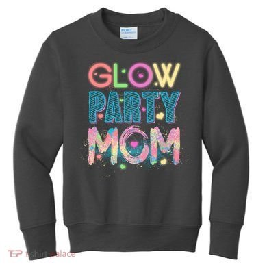 Funny Cute Glow Party Mom Kids Sweatshirt