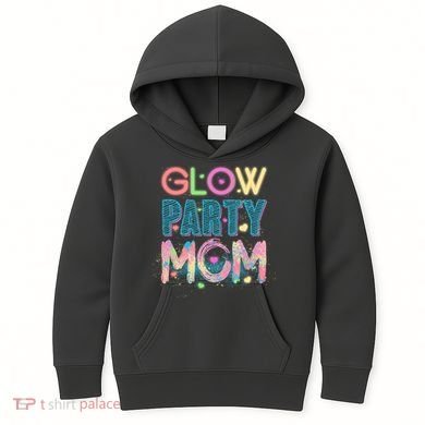 Funny Cute Glow Party Mom Kids Hoodie