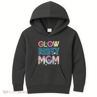Funny Cute Glow Party Mom Kids Hoodie thumb 0