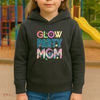 Funny Cute Glow Party Mom Kids Hoodie thumb 3
