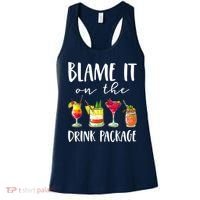 Funny Cruise Gifts Blame It On The Drink Package Women's Tank Top thumb 0