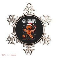 Funny Christmas Gingerbread Man Oh Snap Outfit Pajama Ornament thumb 0