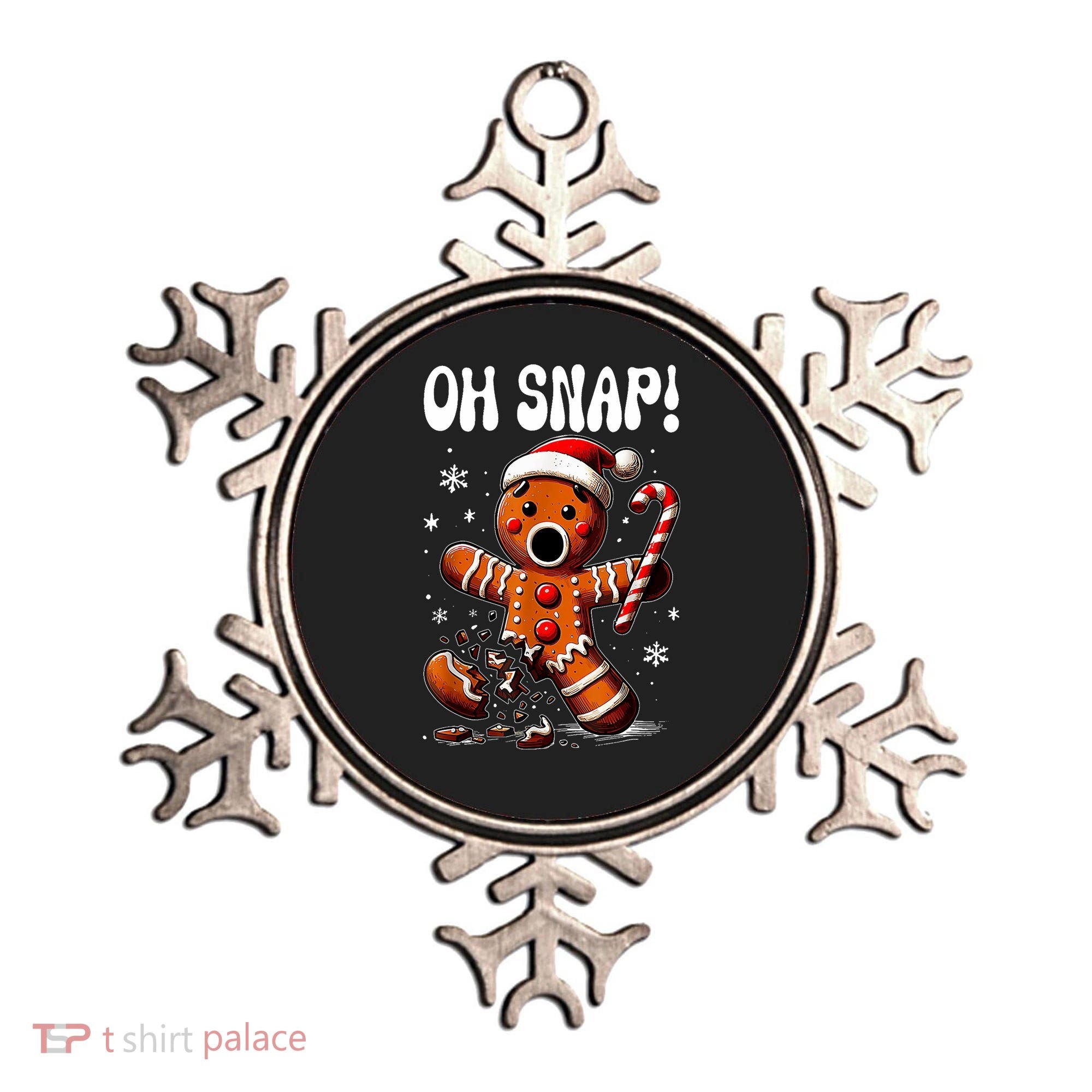 Funny Christmas Gingerbread Man Oh Snap Outfit Pajama Ornament
