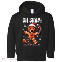 Funny Christmas Gingerbread Man Oh Snap Outfit Pajama Toddler Hoodie thumb 0