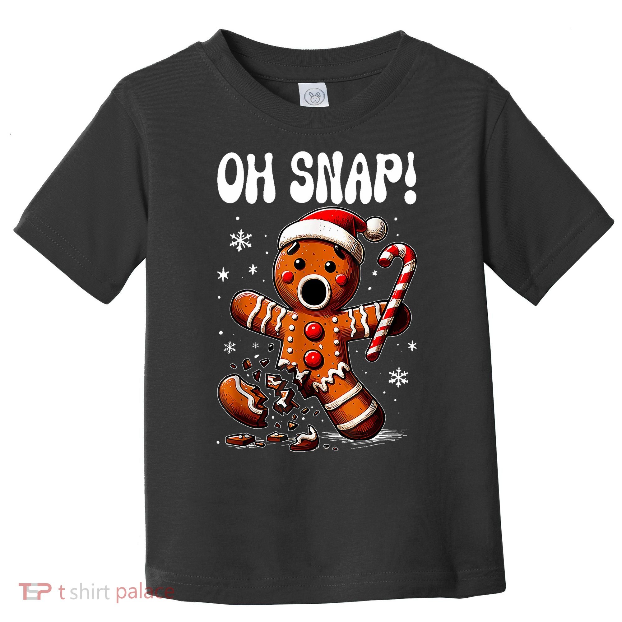 Funny Christmas Gingerbread Man Oh Snap Outfit Pajama Toddler T-Shirt