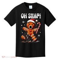 Funny Christmas Gingerbread Man Oh Snap Outfit Pajama Kids T-Shirt thumb 0
