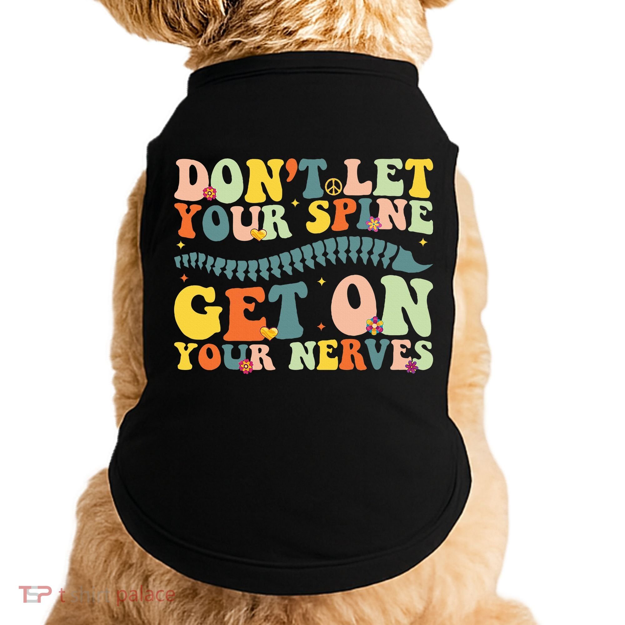 Funny Chiropractor Groovy Spine Doctor Of Chiropractic Doggie Tank