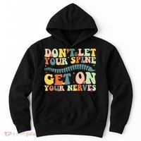 Funny Chiropractor Groovy Spine Doctor Of Chiropractic Hoodie thumb 0