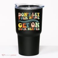 Funny Chiropractor Groovy Spine Doctor Of Chiropractic Tumbler thumb 0