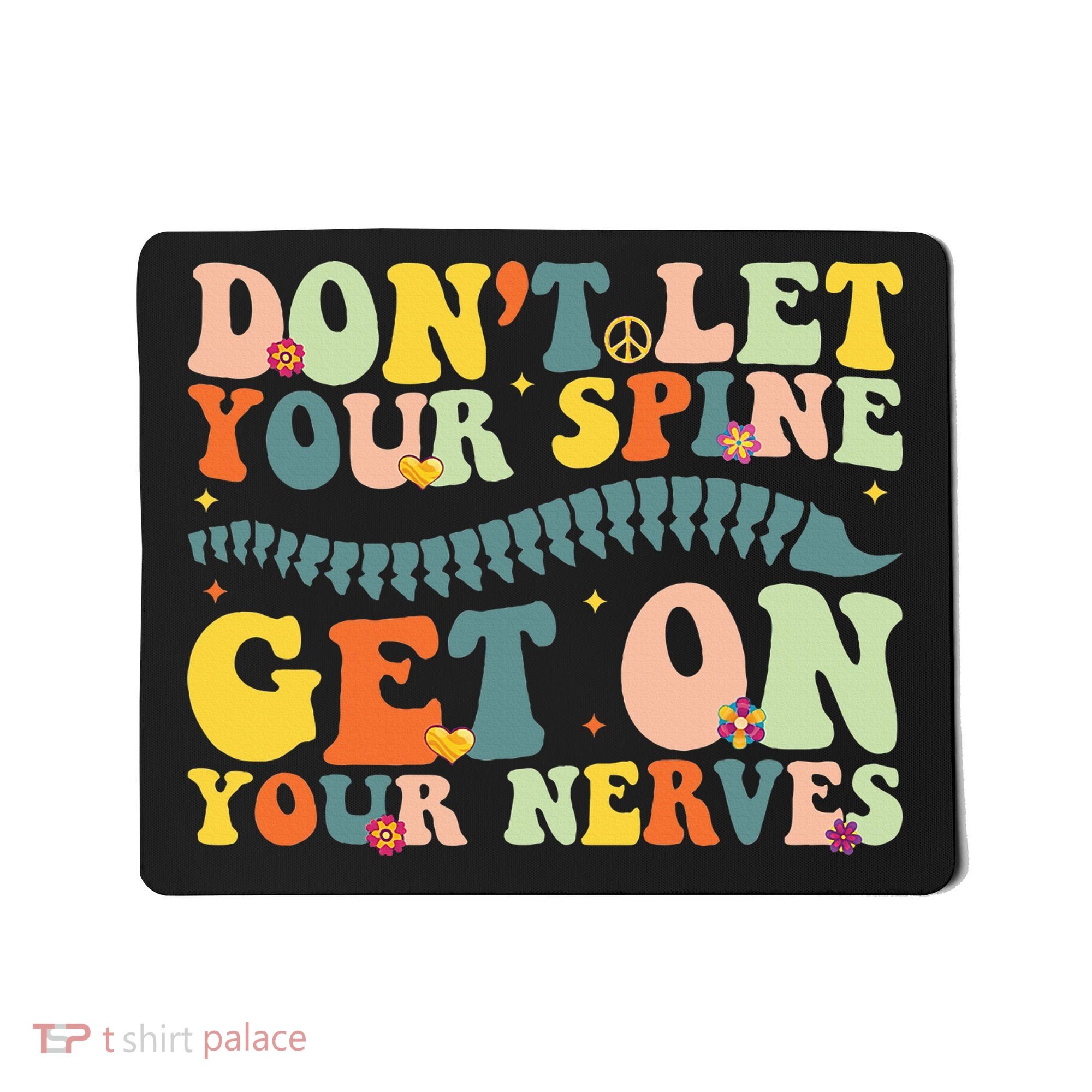 Funny Chiropractor Groovy Spine Doctor Of Chiropractic Mousepad
