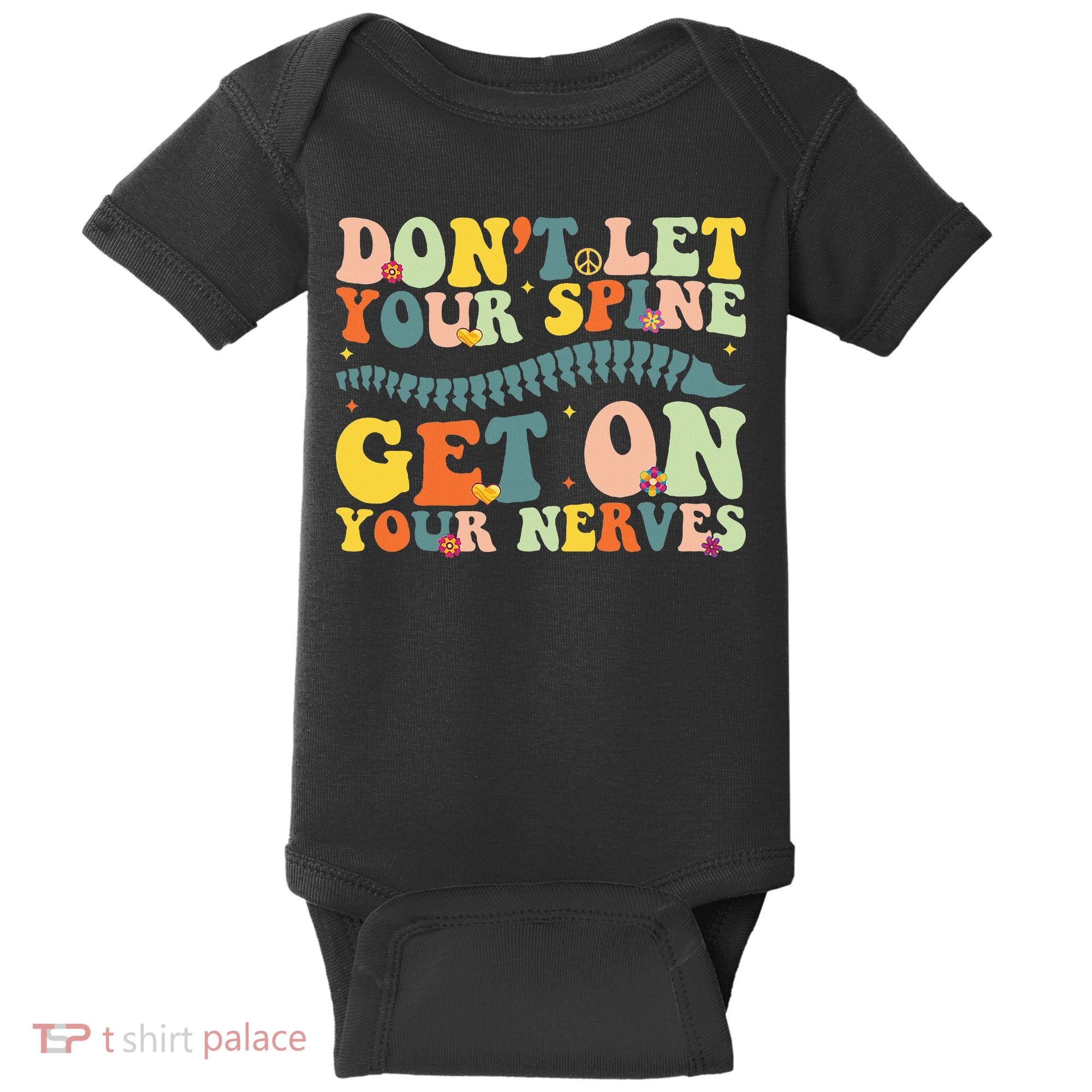 Funny Chiropractor Groovy Spine Doctor Of Chiropractic Baby Bodysuit