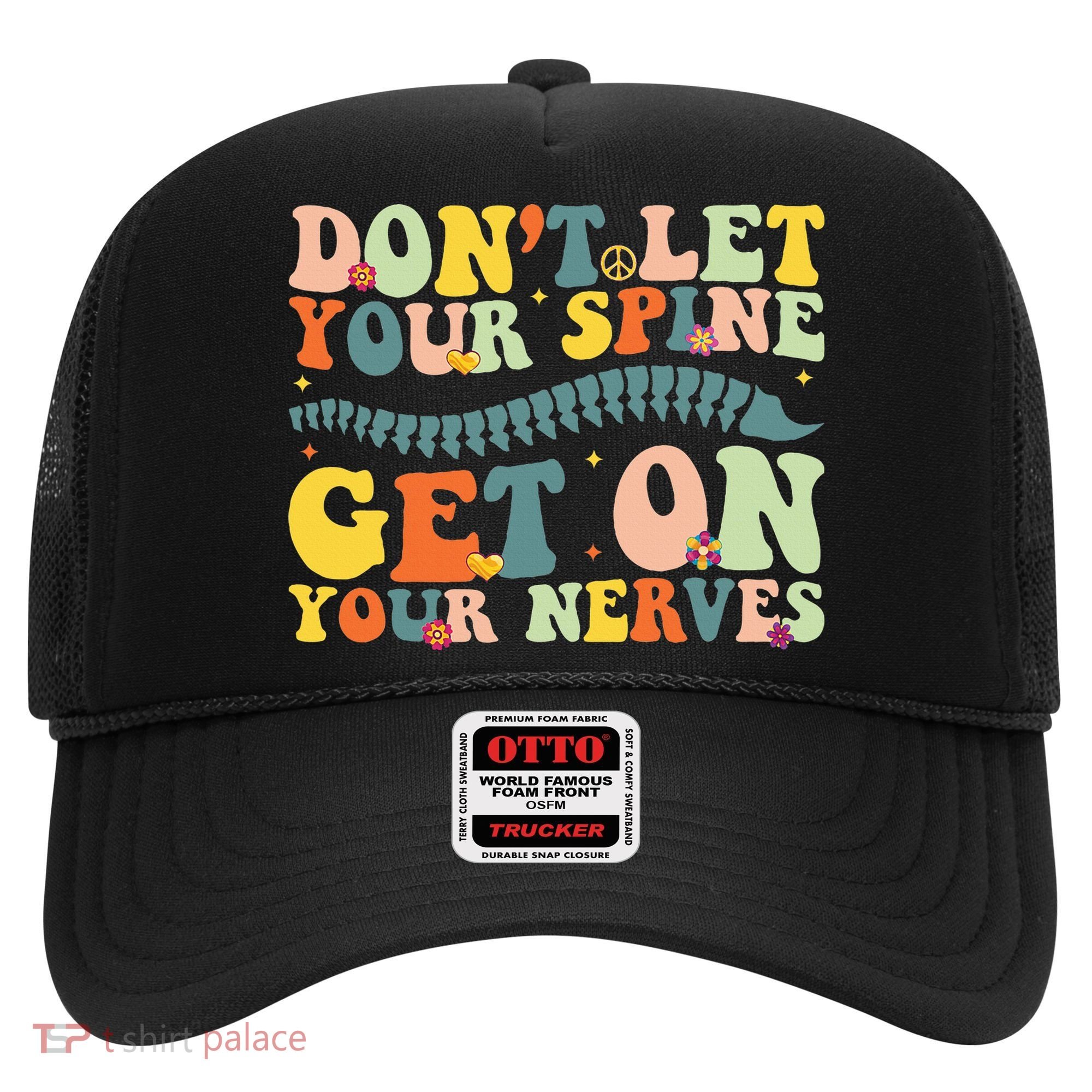 Funny Chiropractor Groovy Spine Doctor Of Chiropractic Hat