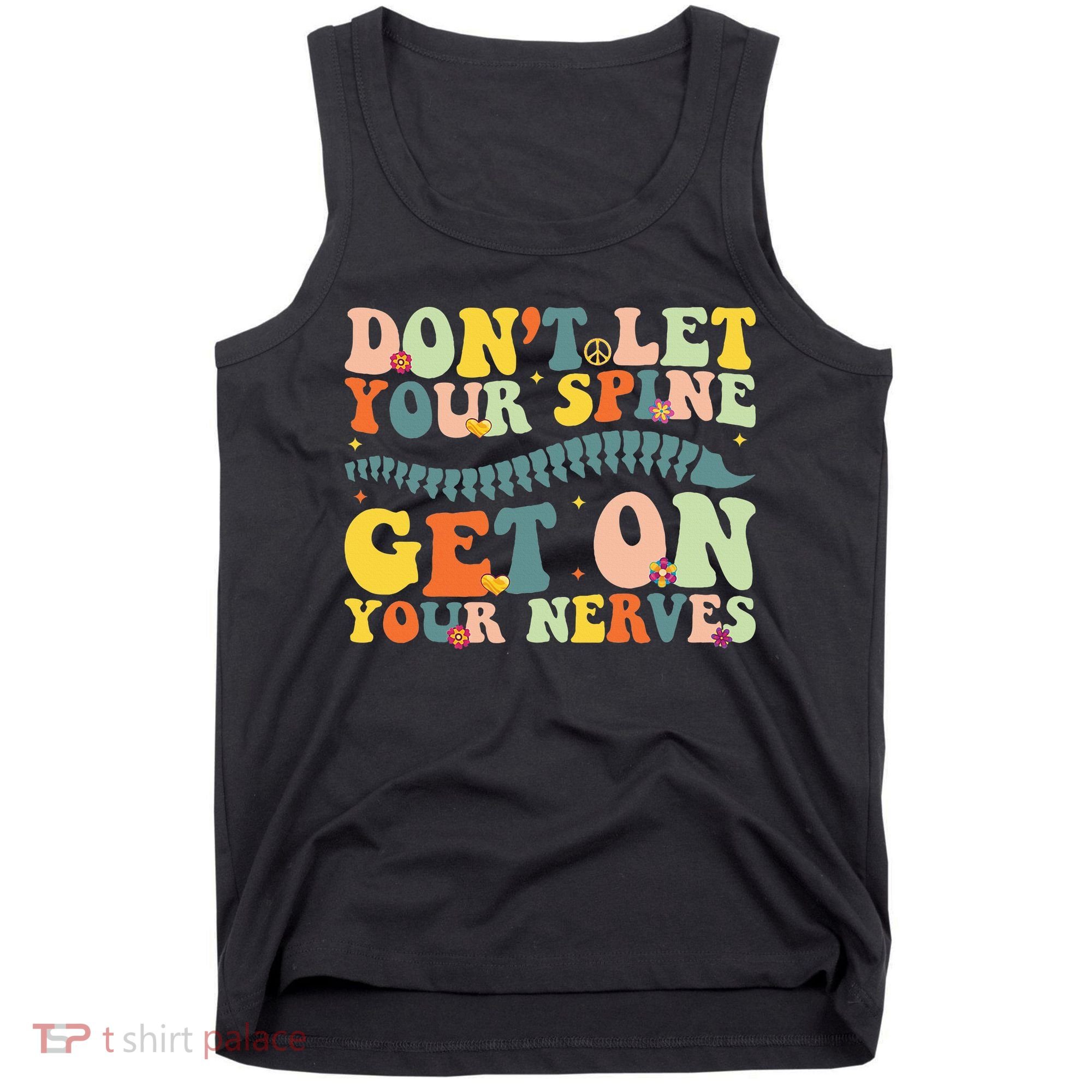 Funny Chiropractor Groovy Spine Doctor Of Chiropractic Tank Top