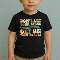 Funny Chiropractor Groovy Spine Doctor Of Chiropractic Toddler T-Shirt thumb 2
