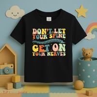 Funny Chiropractor Groovy Spine Doctor Of Chiropractic Toddler T-Shirt thumb 3