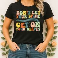 Funny Chiropractor Groovy Spine Doctor Of Chiropractic Women's T-Shirt thumb 2