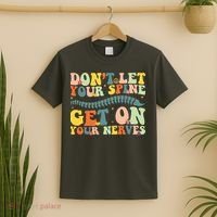 Funny Chiropractor Groovy Spine Doctor Of Chiropractic T-Shirt thumb 2