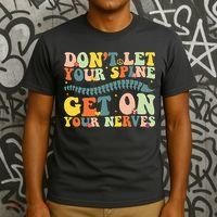 Funny Chiropractor Groovy Spine Doctor Of Chiropractic T-Shirt thumb 3