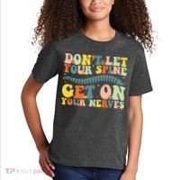 Funny Chiropractor Groovy Spine Doctor Of Chiropractic Kids T-Shirt thumb 2