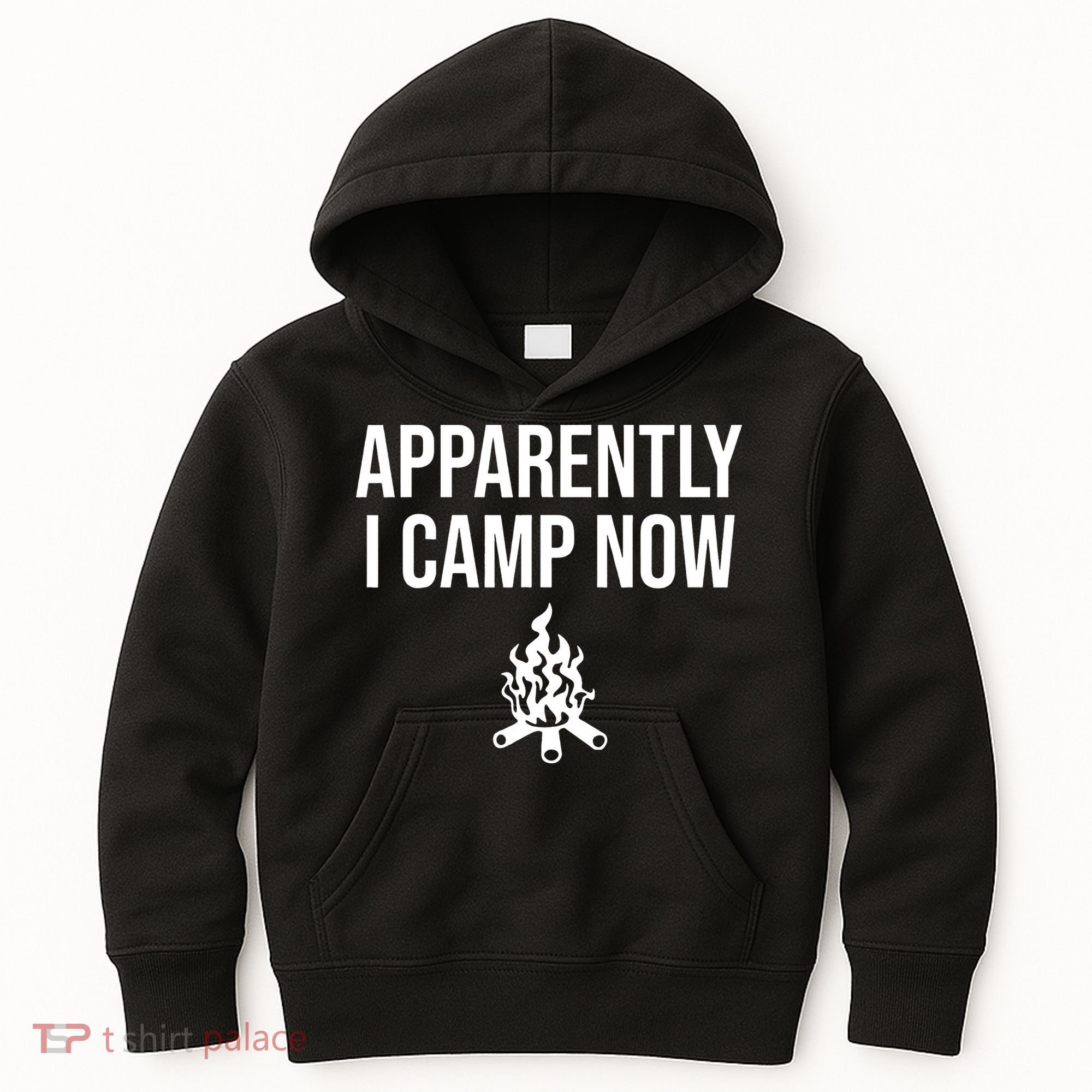Funny Camping Gifts For  Or Teens Apparently I Camp Now Kids Hoodie