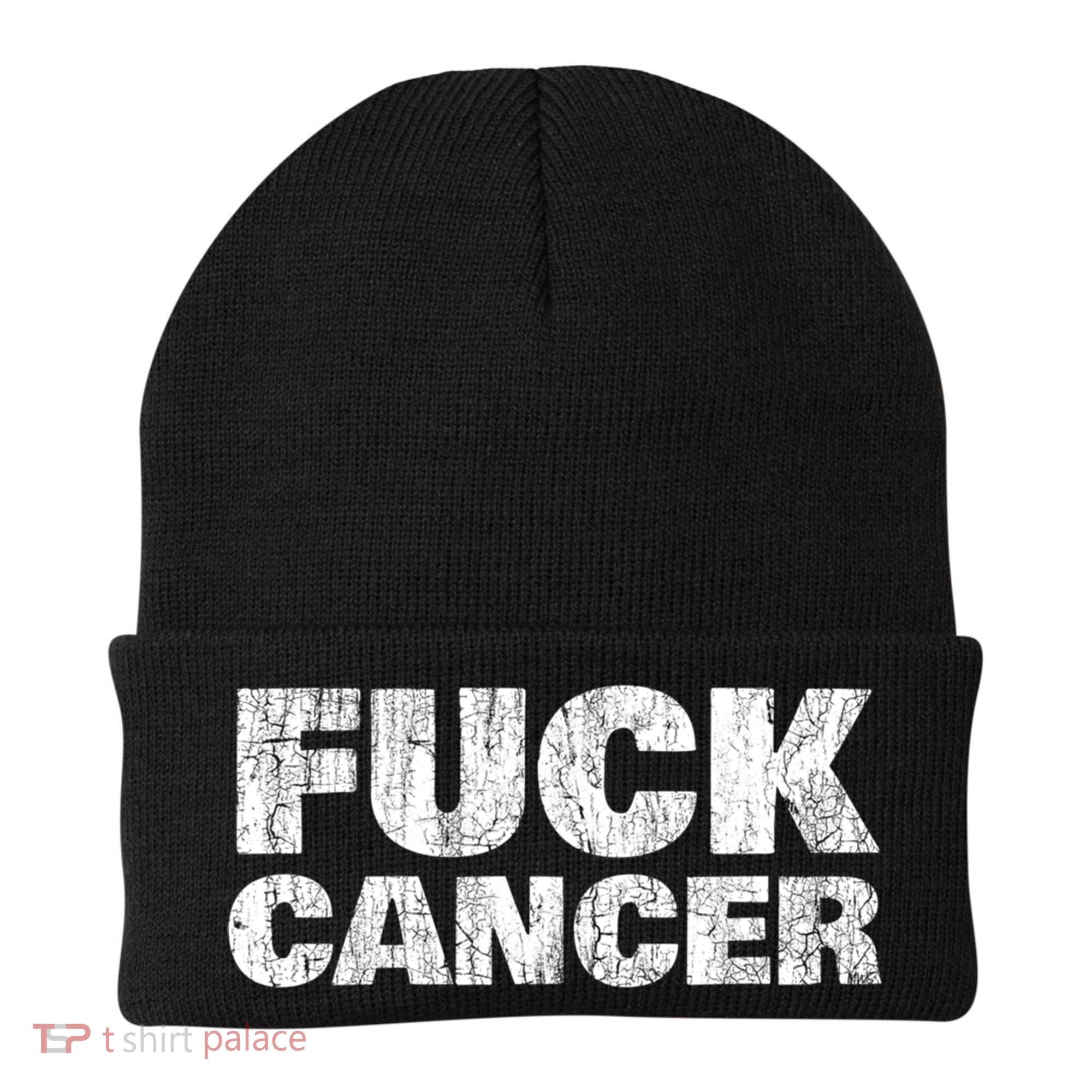 Fck Cancer Gift Cancer Sucks Awareness Survivor Support Cute Gift Beanie