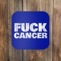 Fck Cancer Gift Cancer Sucks Awareness Survivor Support Cute Gift Coaster thumb 0