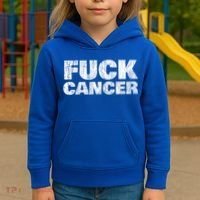 Fck Cancer Gift Cancer Sucks Awareness Survivor Support Cute Gift Kids Hoodie thumb 3