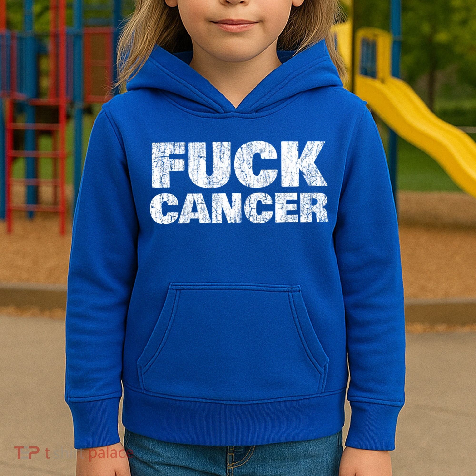 Fck Cancer Gift Cancer Sucks Awareness Survivor Support Cute Gift Kids Hoodie