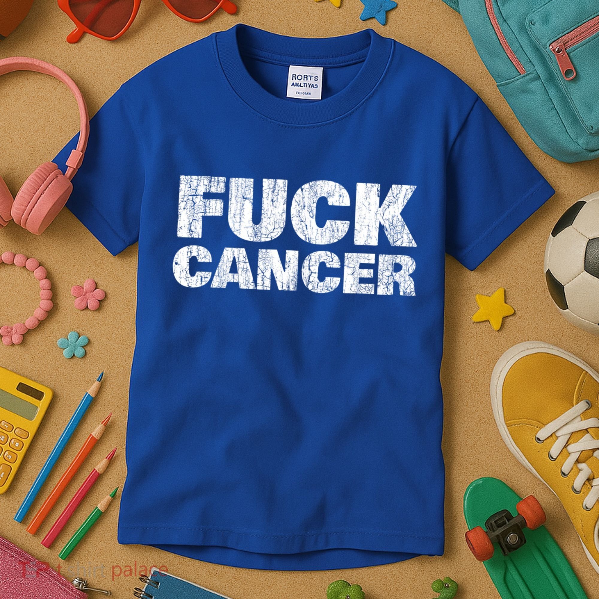 Fck Cancer Gift Cancer Sucks Awareness Survivor Support Cute Gift Kids T-Shirt