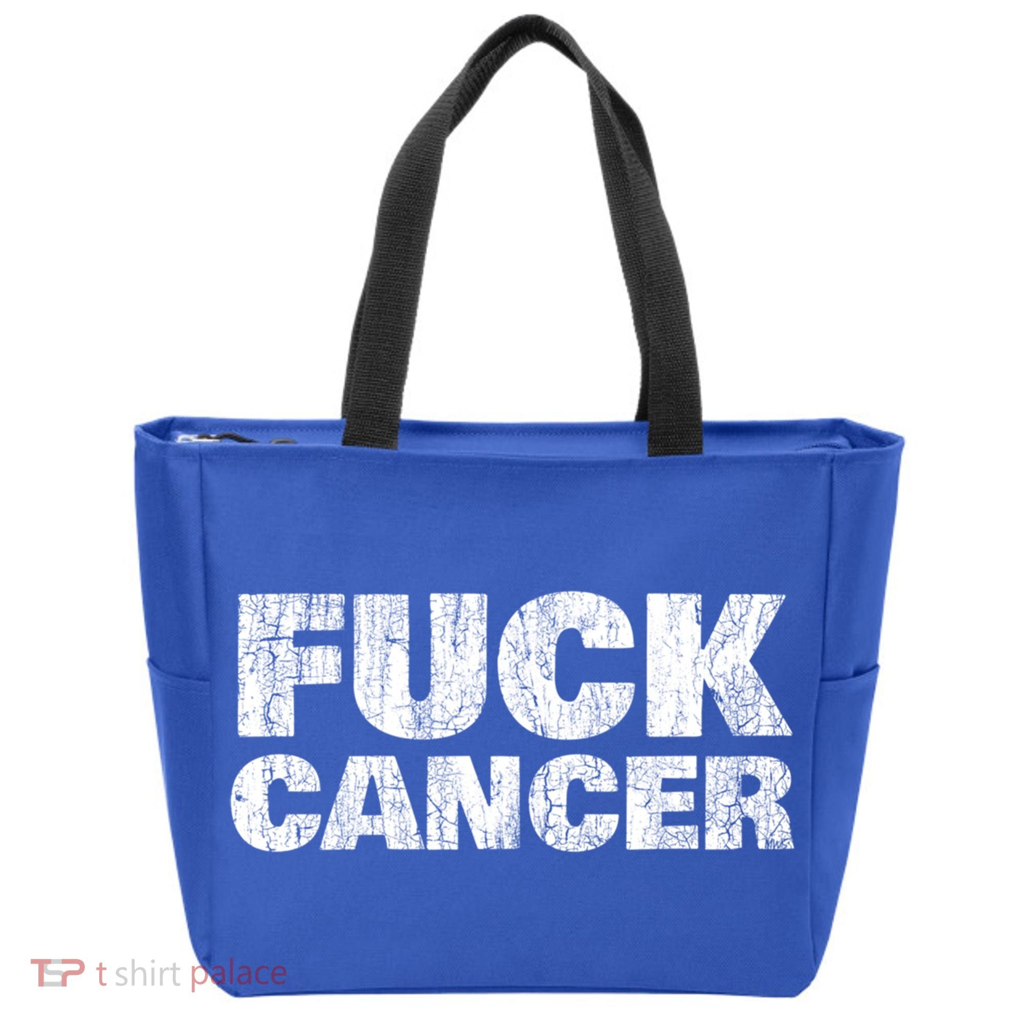 Fck Cancer Gift Cancer Sucks Awareness Survivor Support Cute Gift Tote Bag