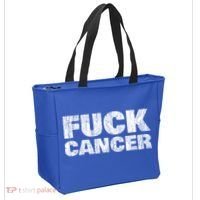 Fck Cancer Gift Cancer Sucks Awareness Survivor Support Cute Gift Tote Bag thumb 2