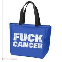 Fck Cancer Gift Cancer Sucks Awareness Survivor Support Cute Gift Tote Bag thumb 3