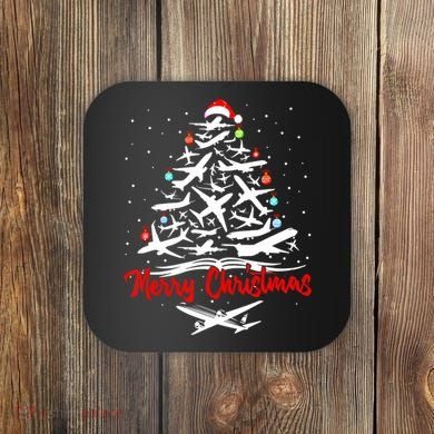 Funny Christmas Gift Airplane Christmas Tree Coaster