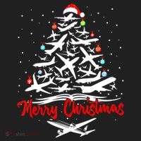 Funny Christmas Gift Airplane Christmas Tree Hat thumb 2