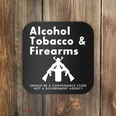 Funny Conservative Gun Rights Second Amendment Coaster