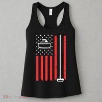 Funny Curling Gift For Men Women Curling Players USA Team Women's Tank Top thumb 3
